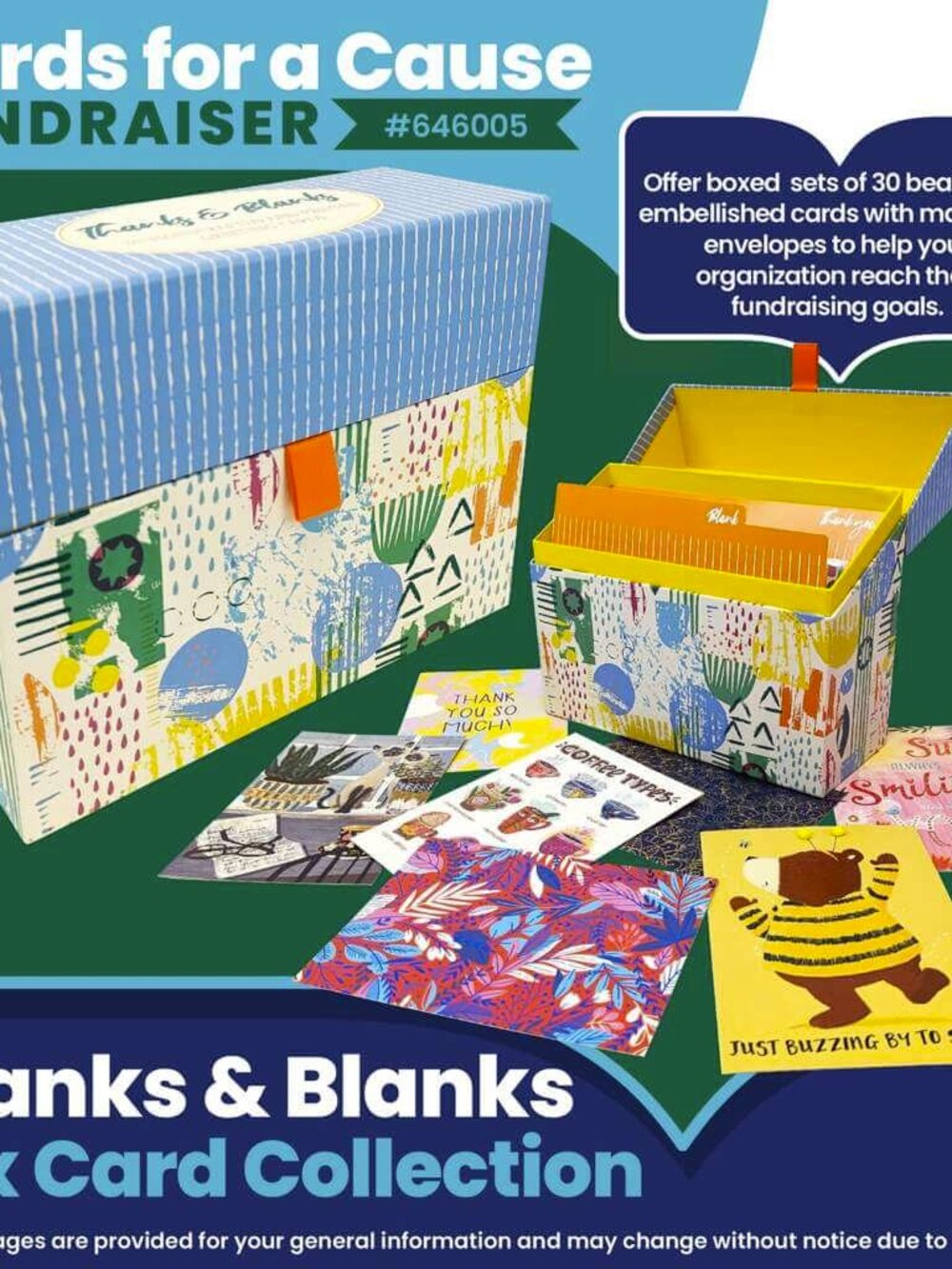 Paper Pie Thanks and Blanks Card Box NEW